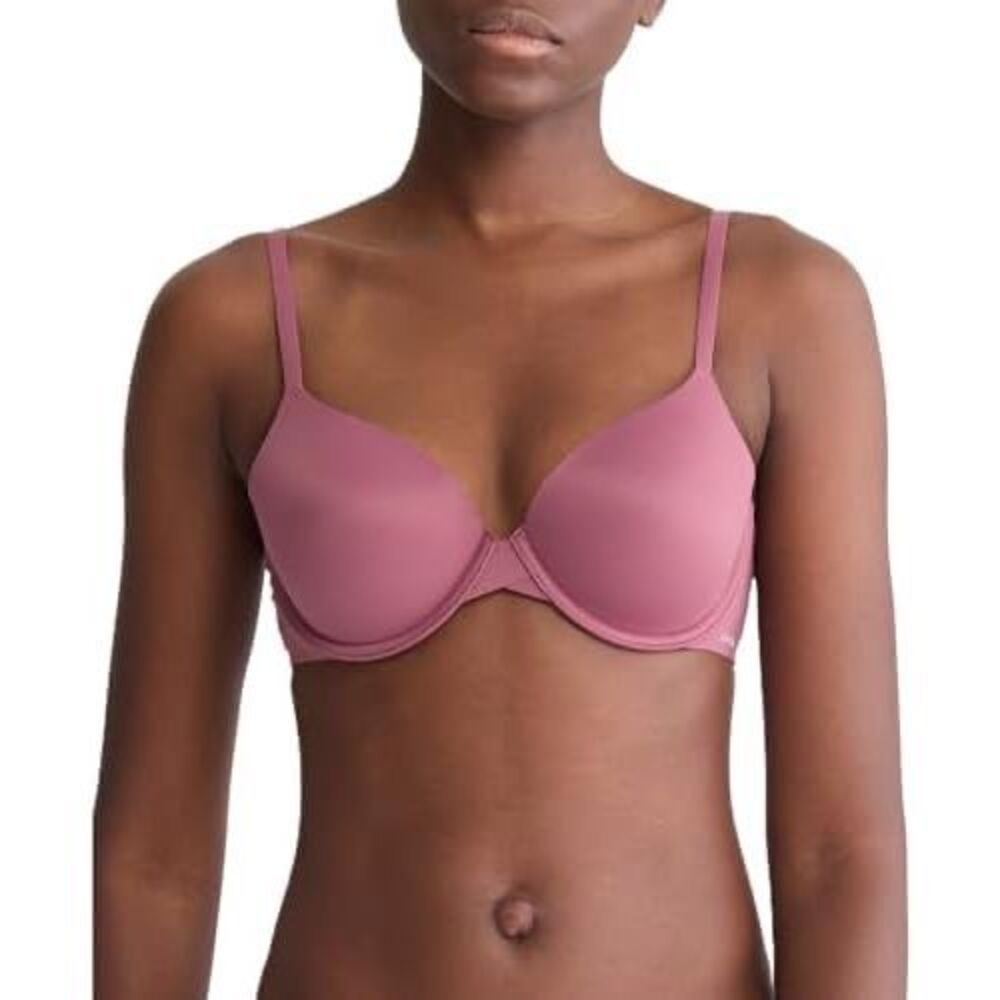 Calvin Klein Perfectly Fit Underwire Light Lined Modern T-Shirt Bra Deep Mauve 3